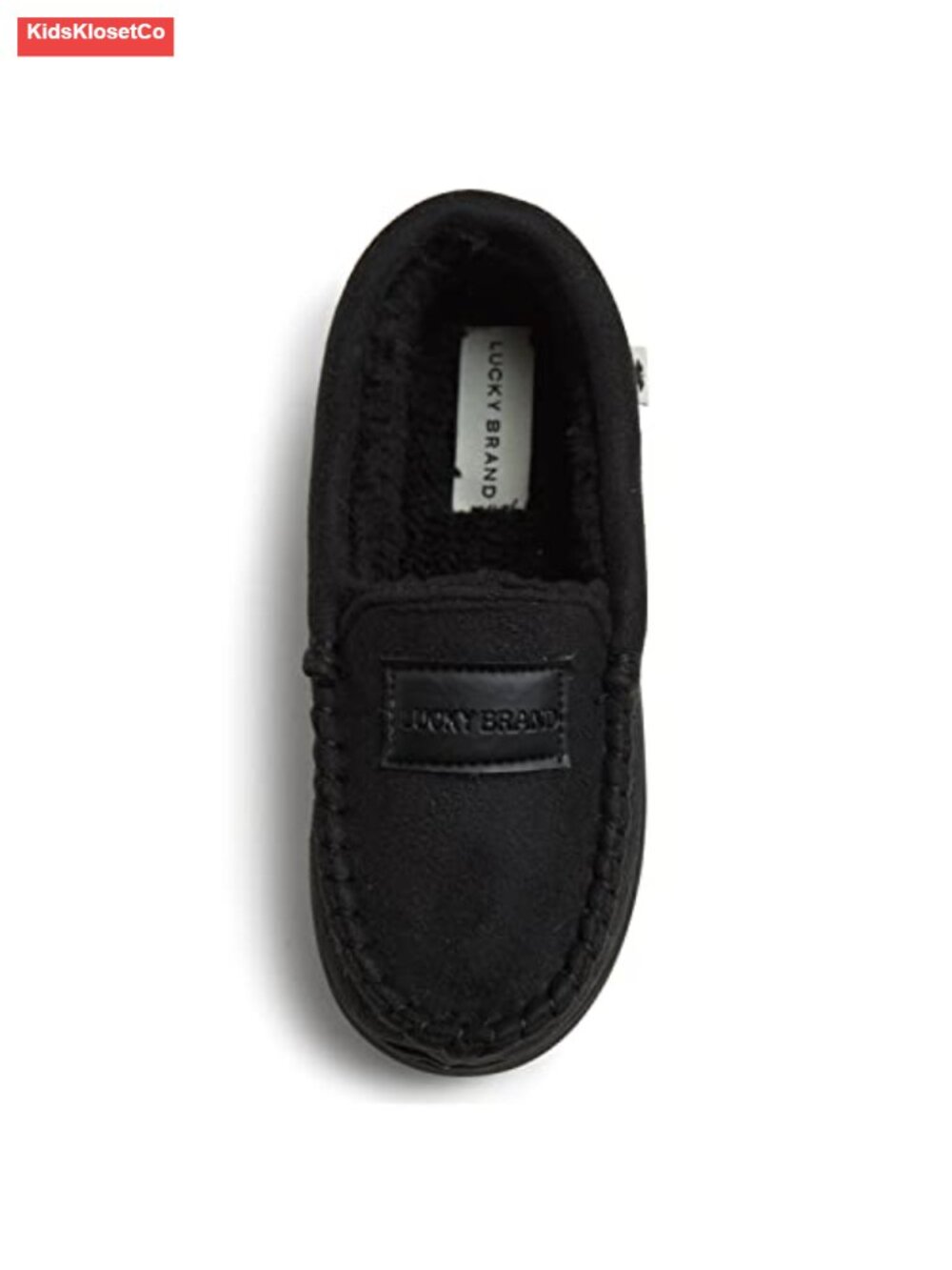 Boys Micro Suede Fuzzy Lined Mocc - Kids Cozy House Shoes
